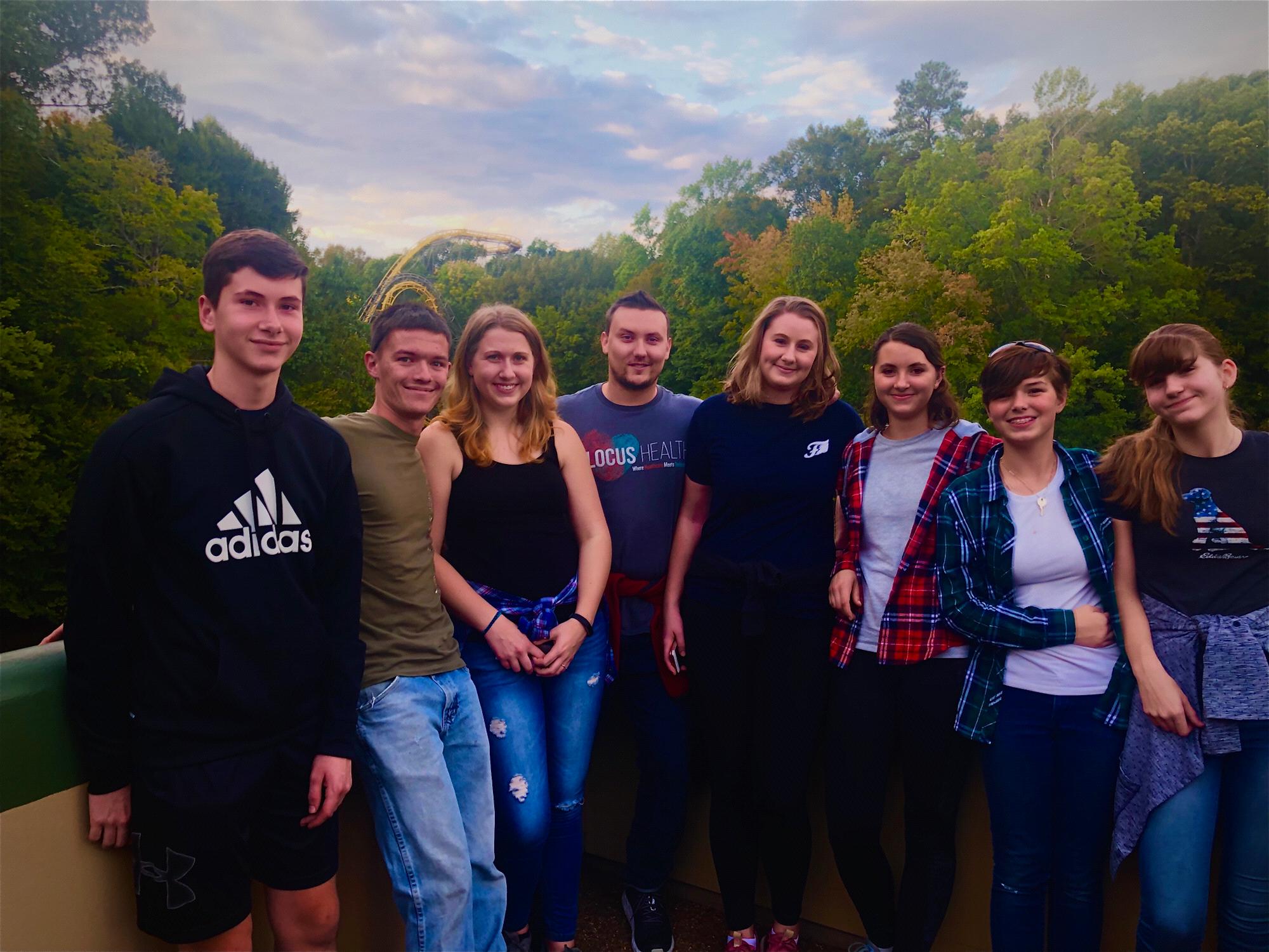 Siblings at Busch Gardens - October 12th, 2019