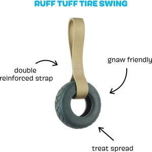 BARK Super Chewer Ruff Tuff Tire Swing for Aggressive Chewers Squeaky Dog Chew Toy, Medium/Large - Chewy.com