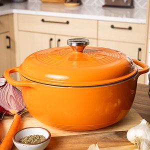 6 Quart Pumpkin Essential Enamel Cast Iron Dutch Oven