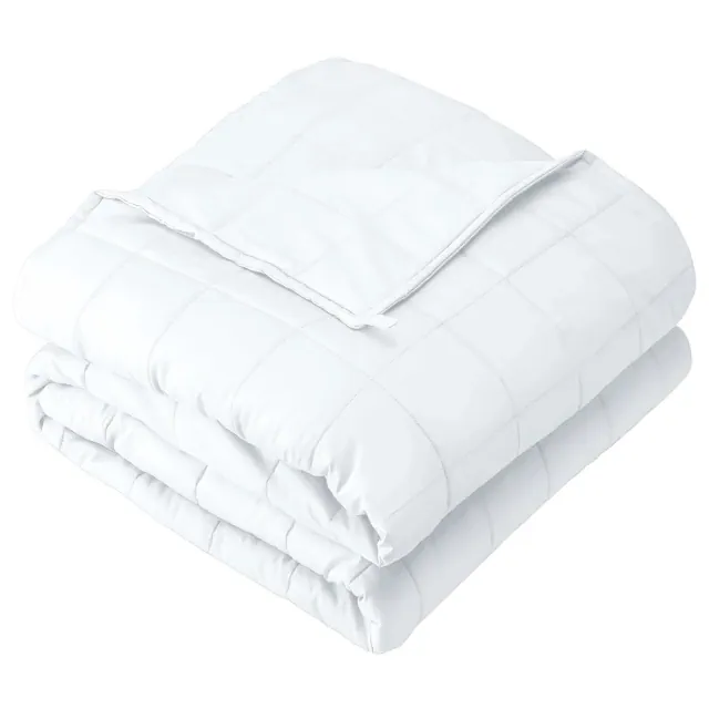 20 lb 60" x 80" Weighted Blanket Cotton White by Bare Home