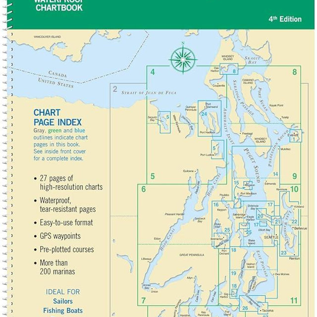 Puget Sound MAPTECH® Waterproof Chartbook 4th Edition