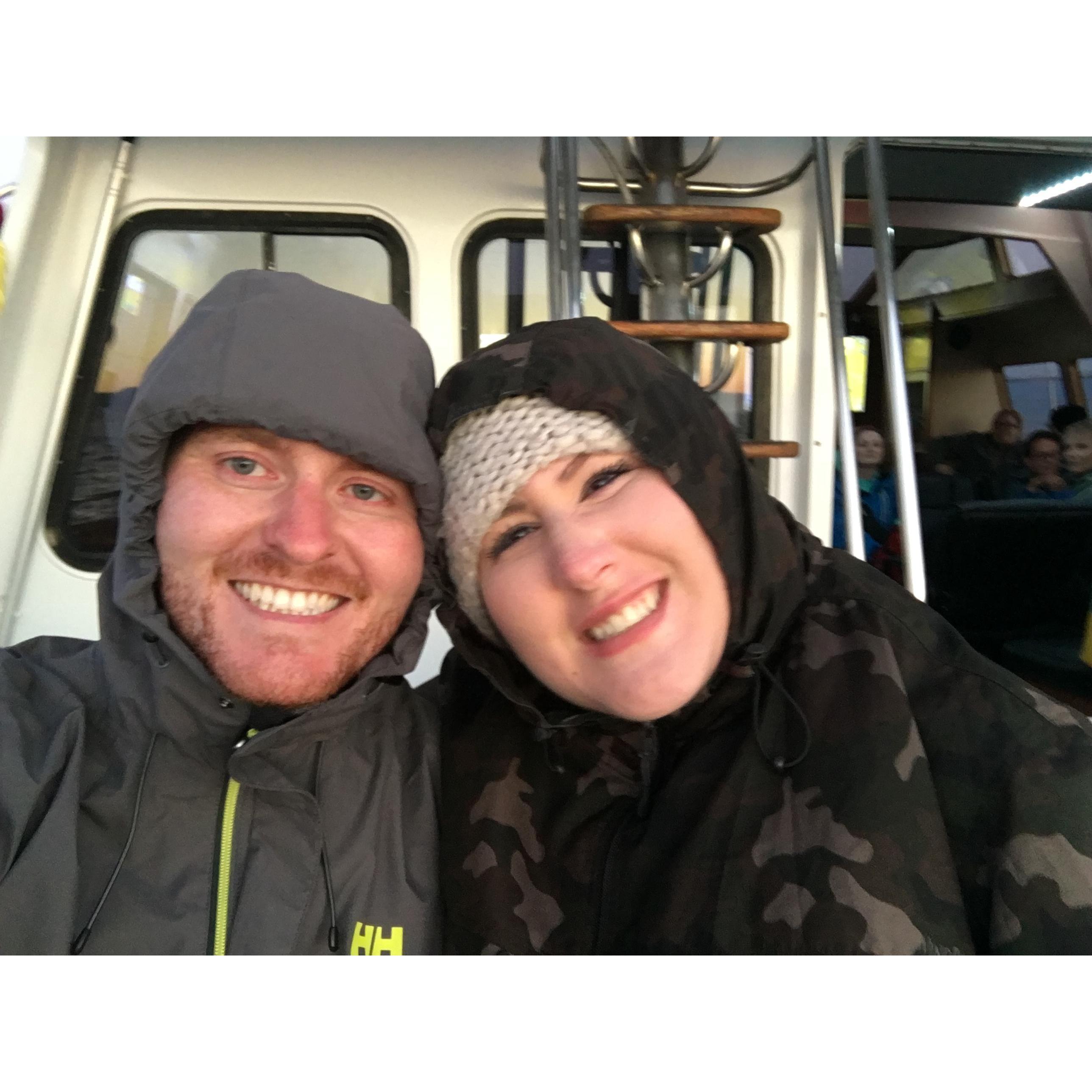 We were all smiles the first time we took a night sail through the Victoria Harbour to see humpback whales!