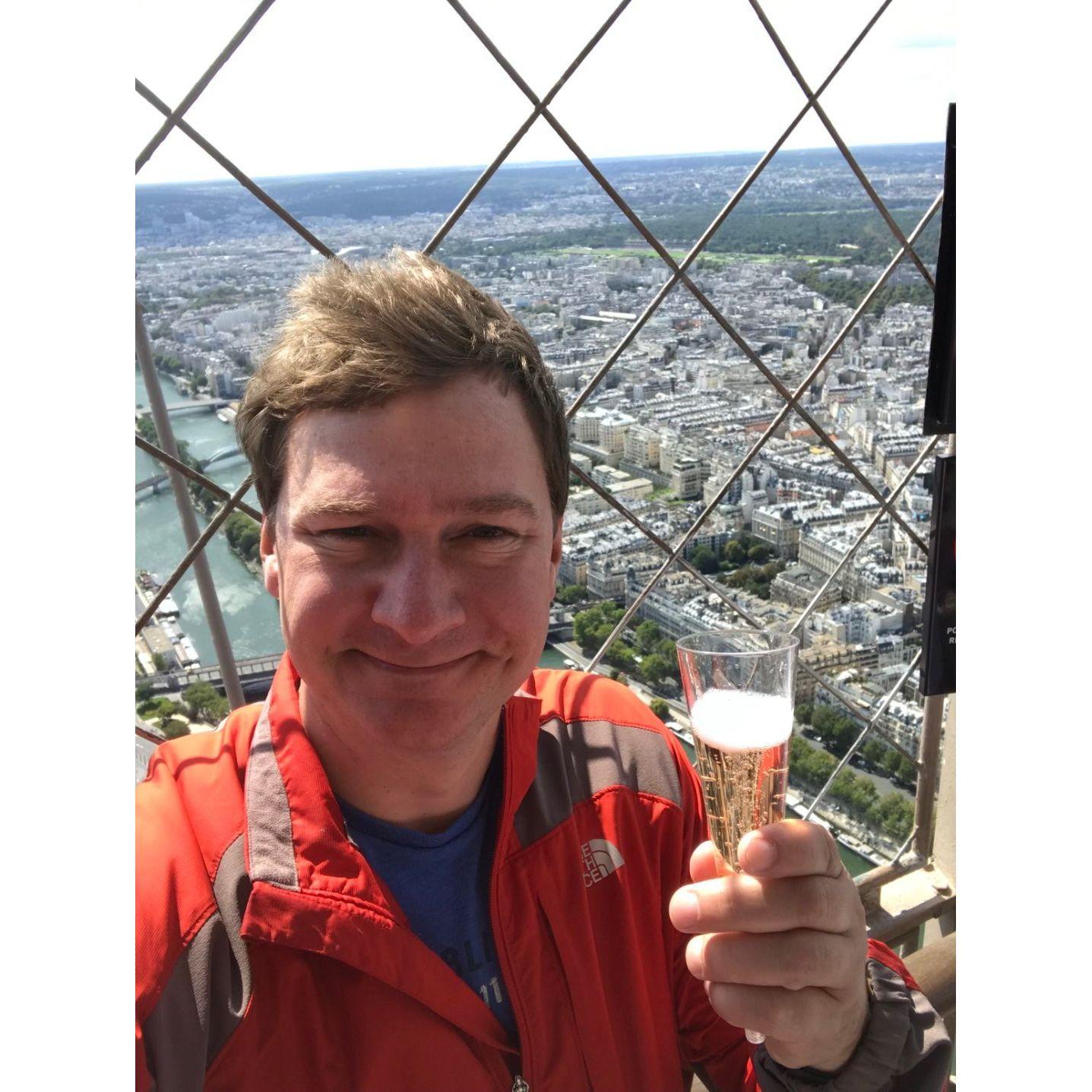 Eiffel Tower...made it to the top!