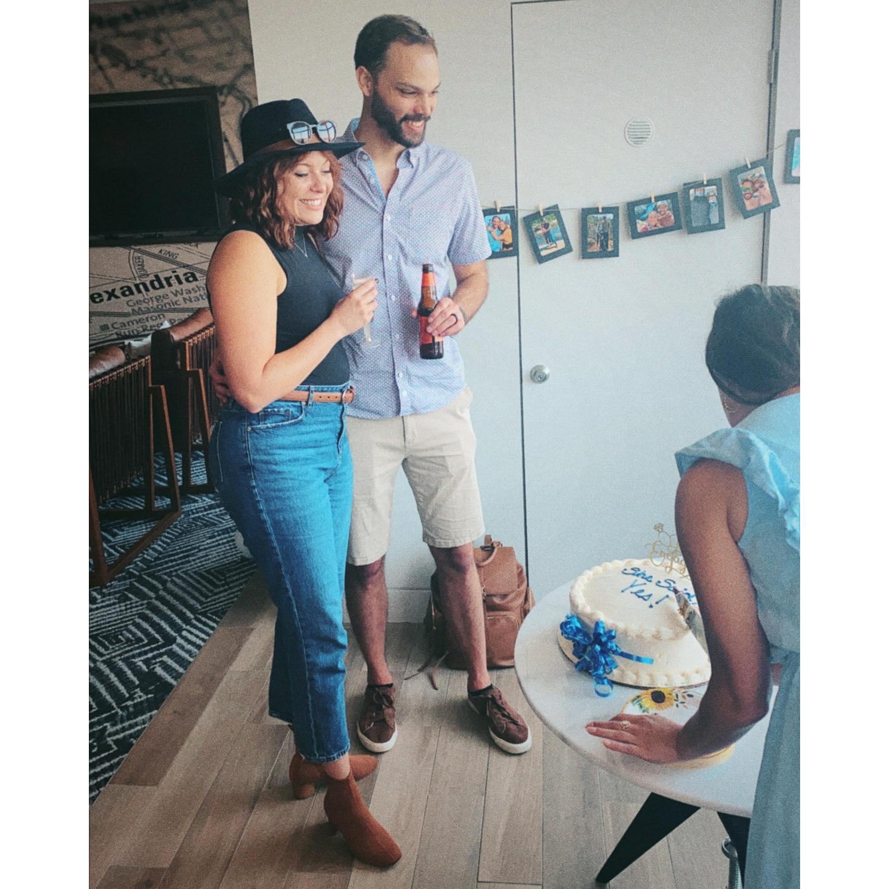 This was our engagement party!