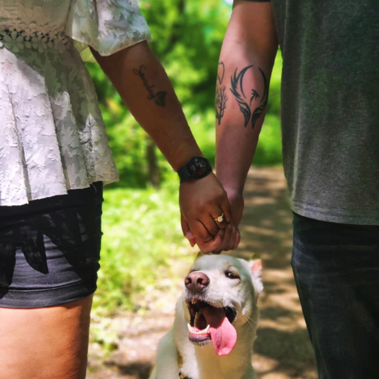Asa enjoying our brand-new engagement!