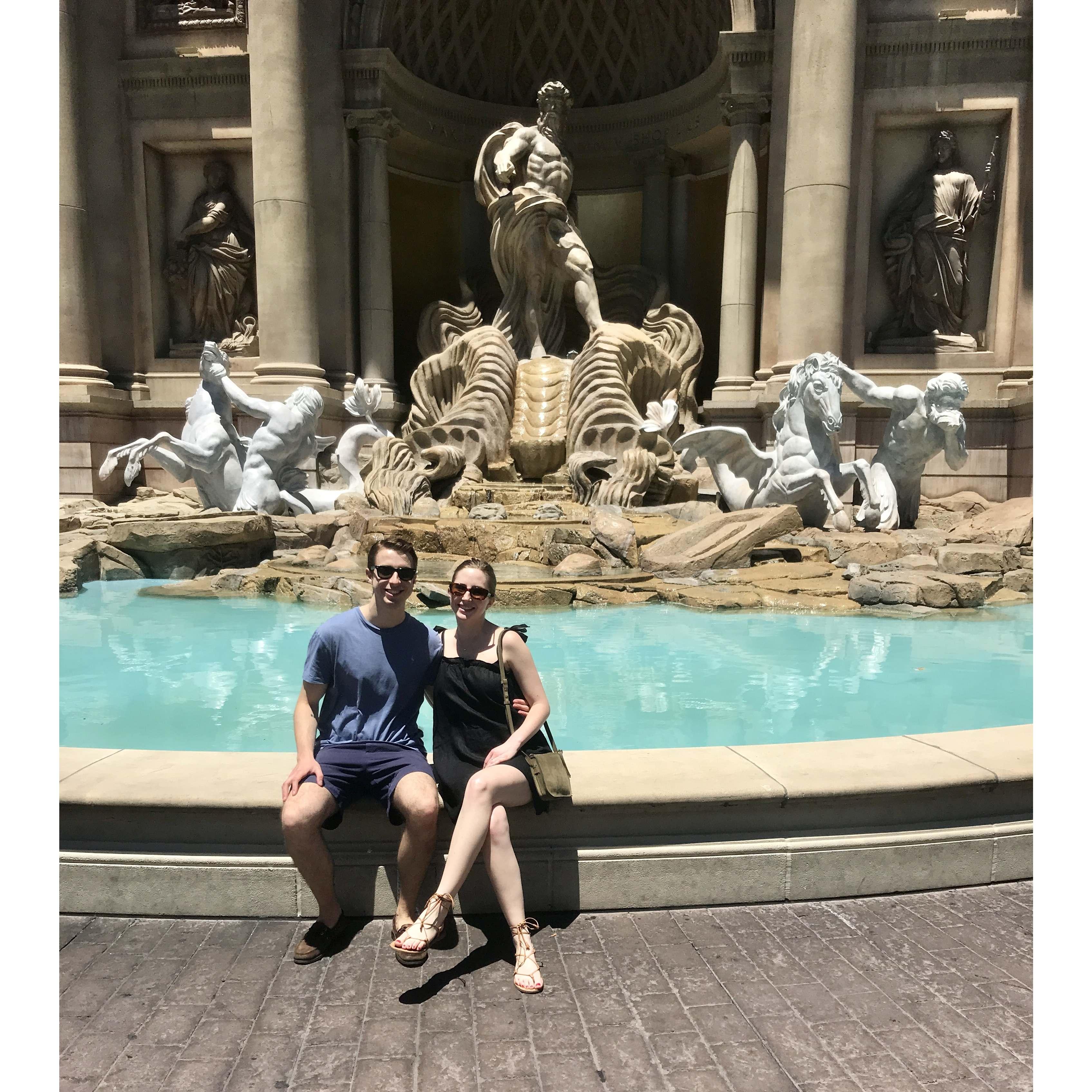 Trevi Fountain? Why of course... except it is the Trevi Fountain of Caesar's Palace. 