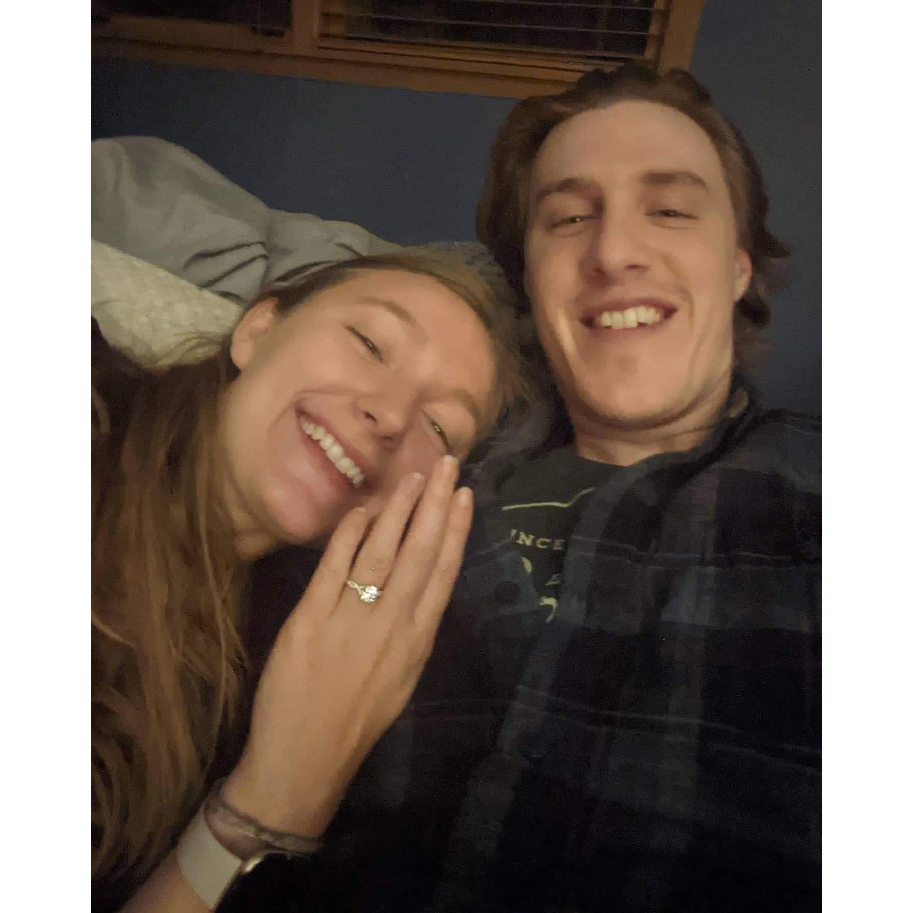 Our engagement on November 5, 2020 was simple and sweet and very much "us" ❤️