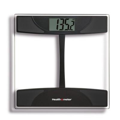 Glass Weight Tracking Scale Black/Clear - Health o Meter