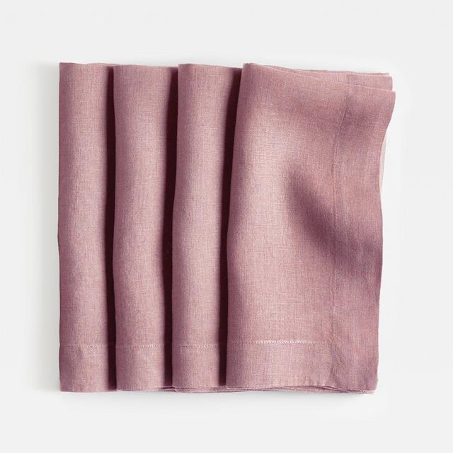 Marin Morning Mauve Linen Napkin, Set of 4