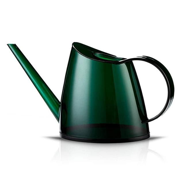 WhaleLife Indoor Watering Can for House Bonsai Plants Garden Flower Long Spout 40oz 1.4L 1/3 Gallon Small Modern Green