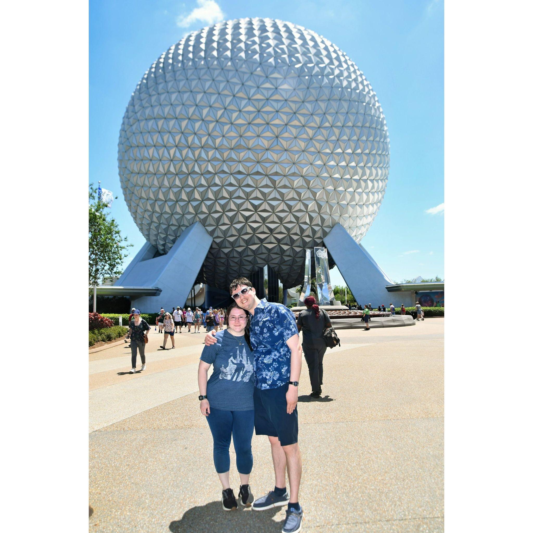 Epcot - right before he got down on one knee