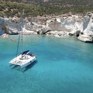 Honeymoon Catamaran Cruise on Milos