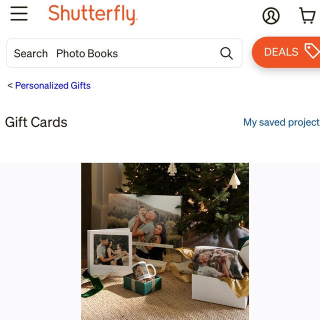 Shutterfly Gift Card for Framed Wedding Photo