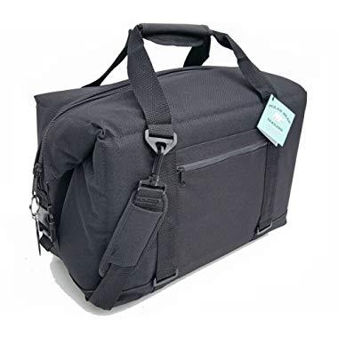 Polar Bear Coolers - Nylon Line - Quality Like No Other from The Brand You Can Trust - See Touch & Feel The Polar Bear Difference - Patent Pending - 24 Pack Black