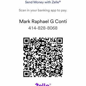 Please scan the QR code to transfer to our Zelle account