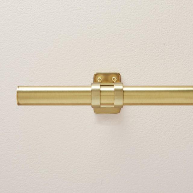 48-84" Classic Steel Curtain Rod with Antiqued Brass Finish - Hearth & Hand™ with Magnolia