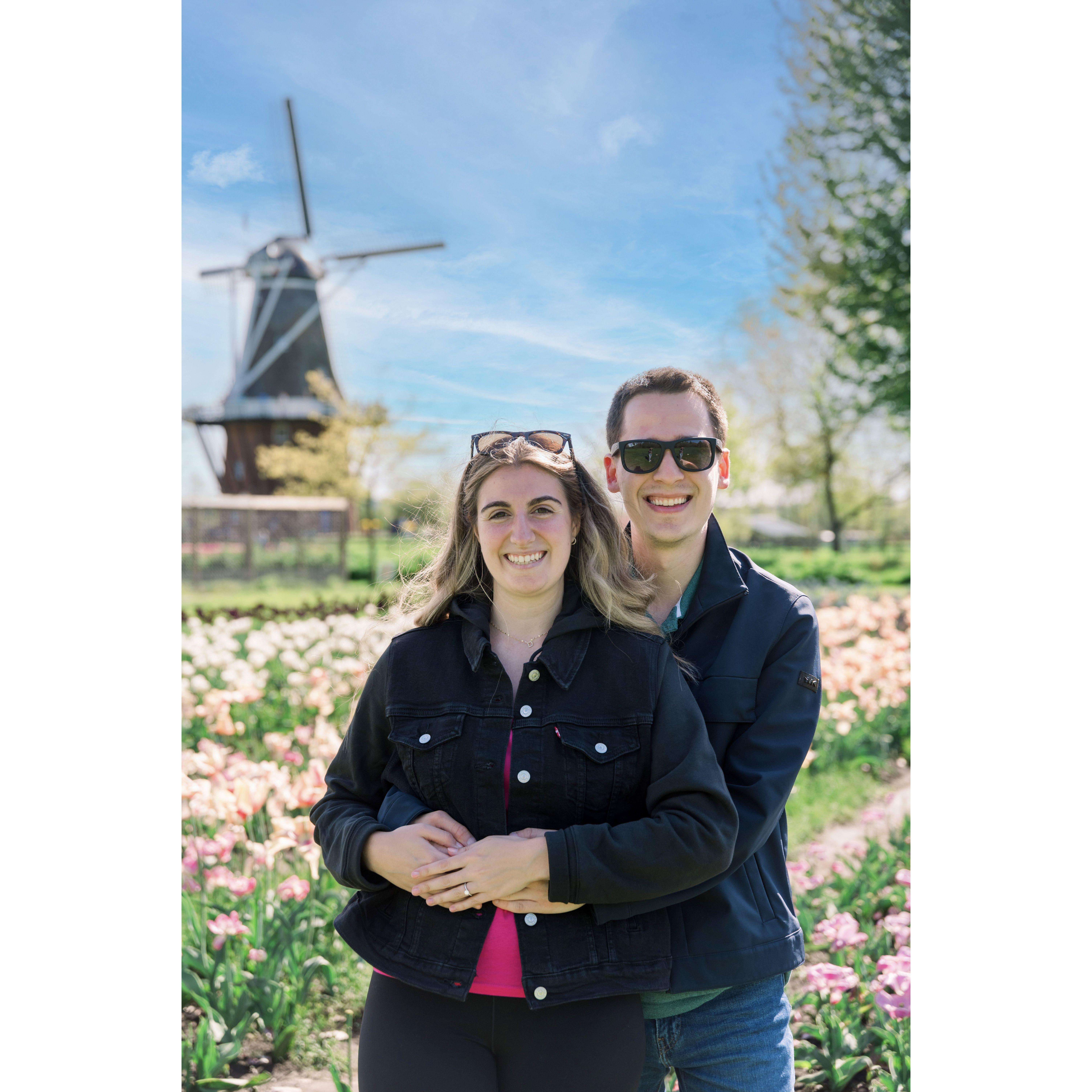 May 2024 - Engagement photos in Holland, Michigan during the tulip festival