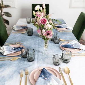 Wolf & Irving Aurora Rectangle Cotton Tablecloth | Perigold