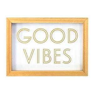 Good Vibes Framed wall poster print - New View
