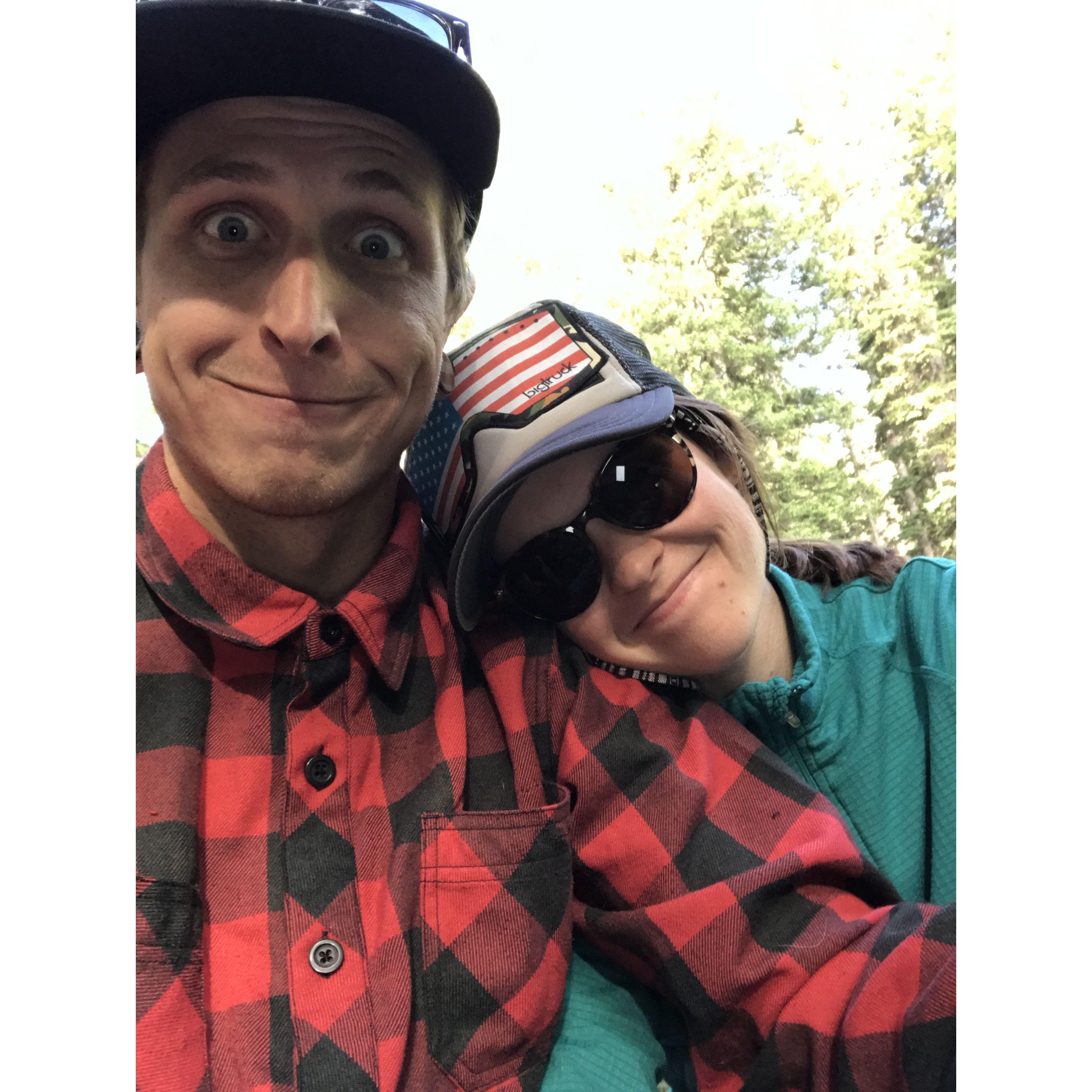 Our first backpacking trip. In Grand Teton National Park