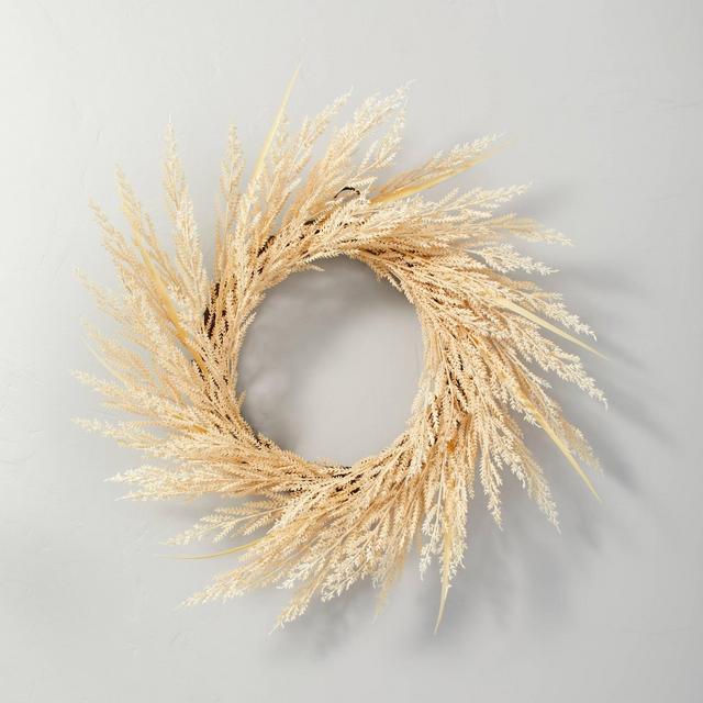 24" Faux Bleached Wheat Wreath - Hearth & Hand™ with Magnolia