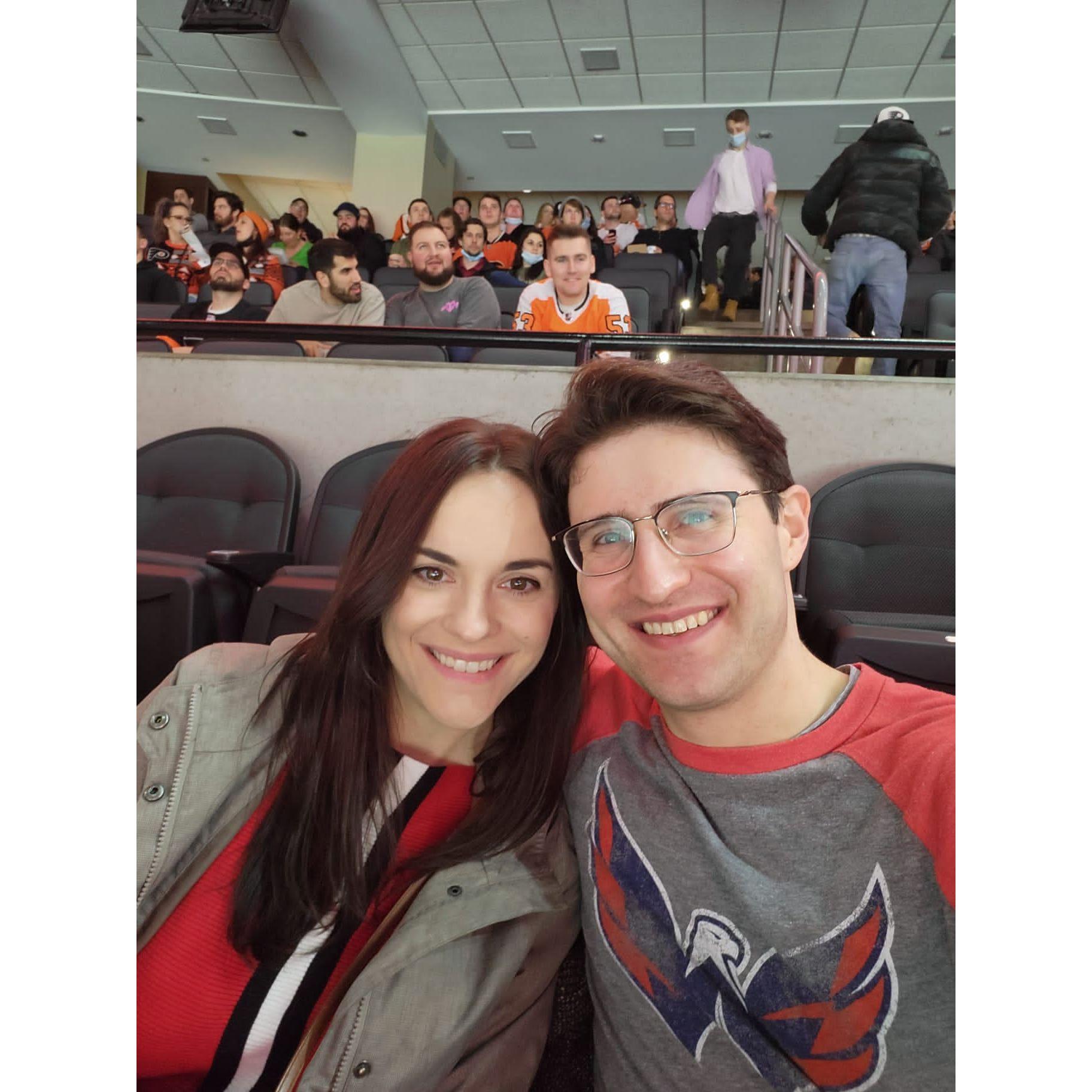 First Washington Caps game together. Let's go Caps!