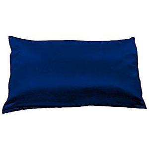 Alaska Bear Silk Pillowcase in Navy Blue