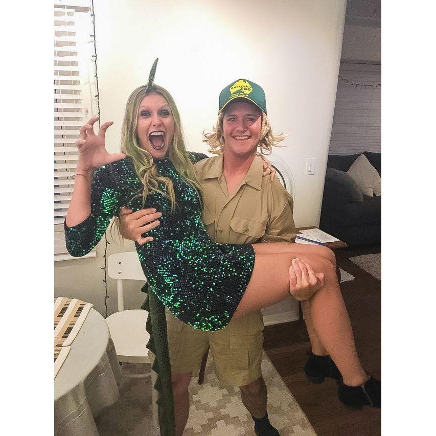 Crikey... the crocodile hunter & croc!