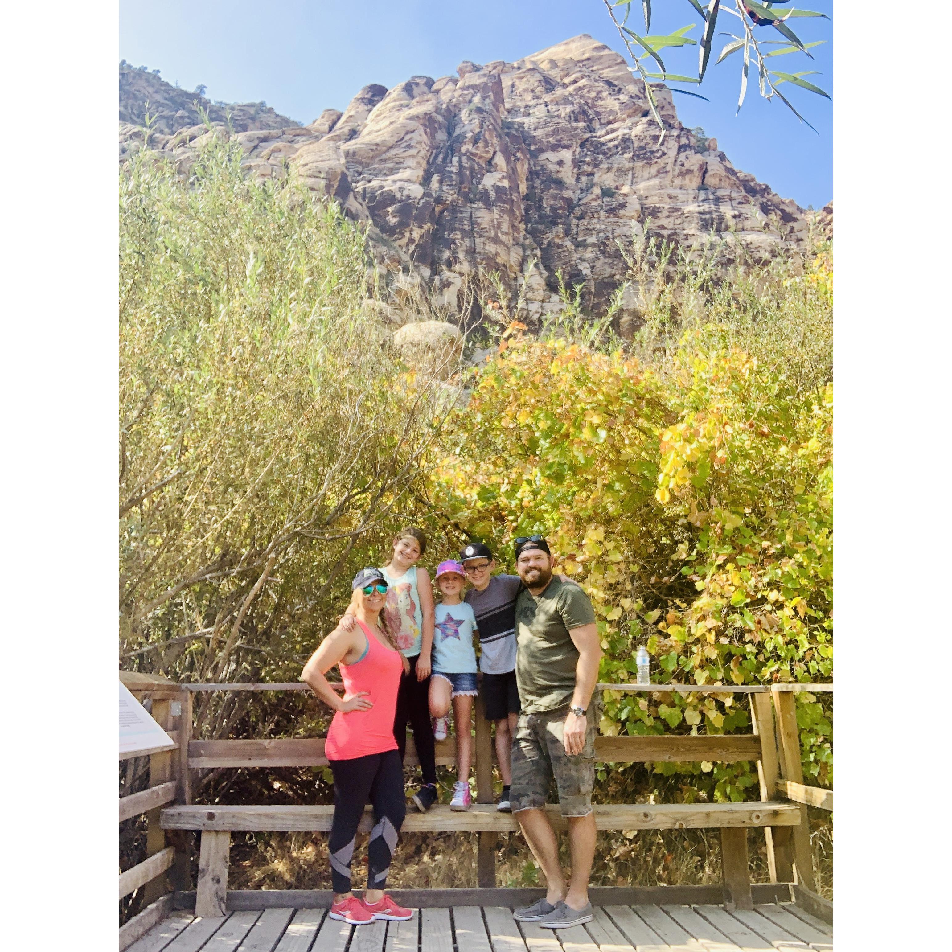 It was a hard first half of the year and we needed some family time. So we all played hooky from work and school and went hiking in Red Rock!