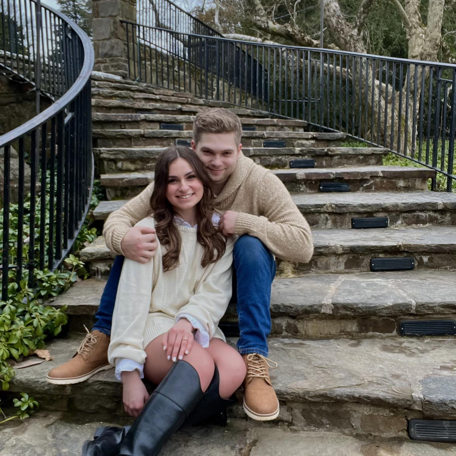 After Jack proposed! We used a tripod for all of our photos. It was just Jack and I on this day.