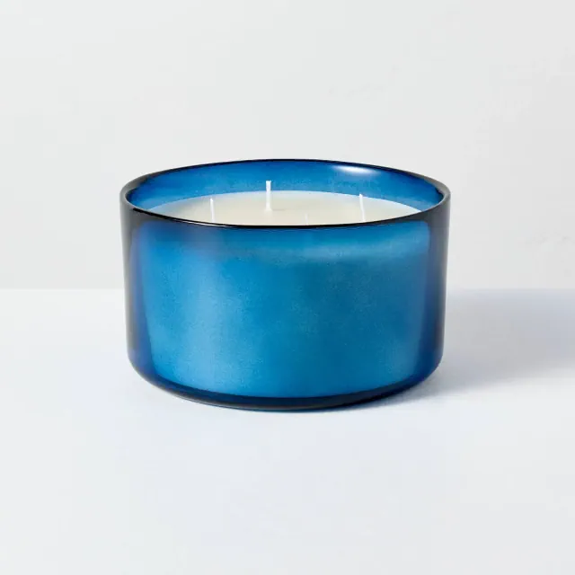 4 Wick Large Glass Seasonal Eucalyptus and Santal Jar Candle 22oz - Hearth & Hand™ with Magnolia
