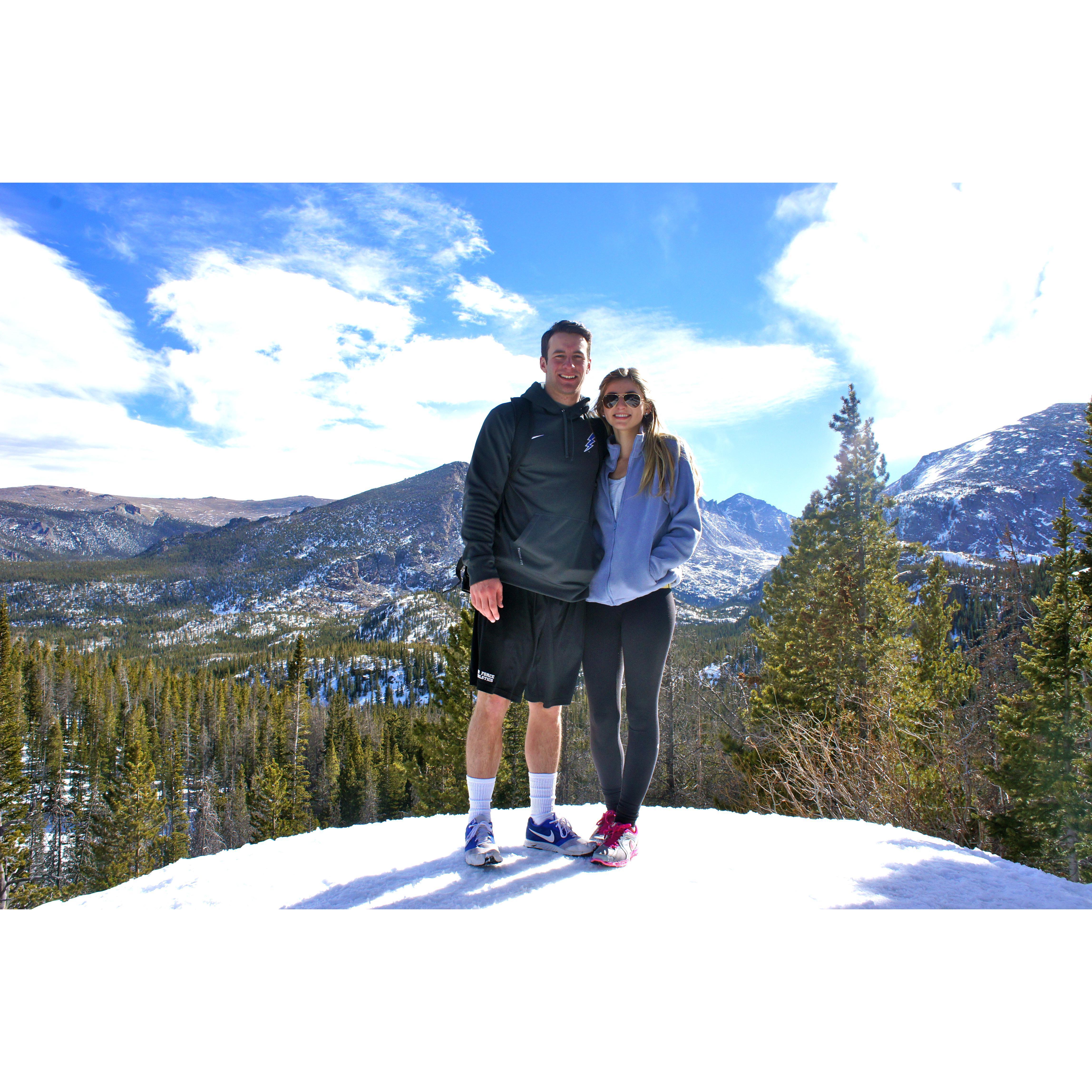 2015: hiking in the Colorado Rocky Mountains.