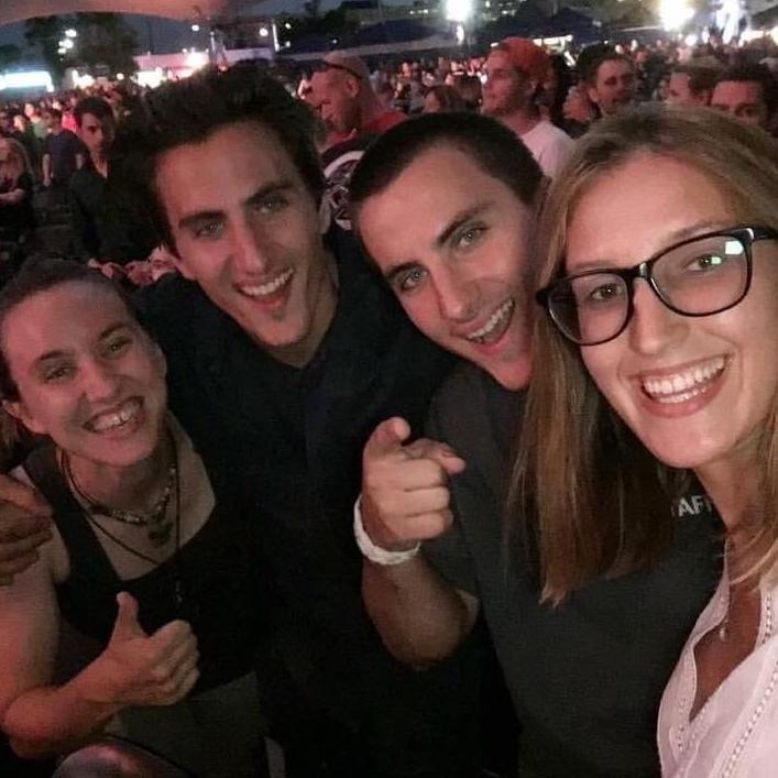 McK and their siblings at a Chevelle concert--the NOSTALGIA.
