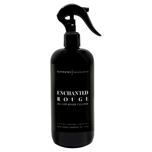 Mavwicks Fragrances All Purpose Cleaner Spray (Enchanted Rouge) 16 Oz – Multipurpose Surface Cleaning Spray for Kitchen, Bathroom, Floors and Counters, Home and Office, Natural and Non-Toxic