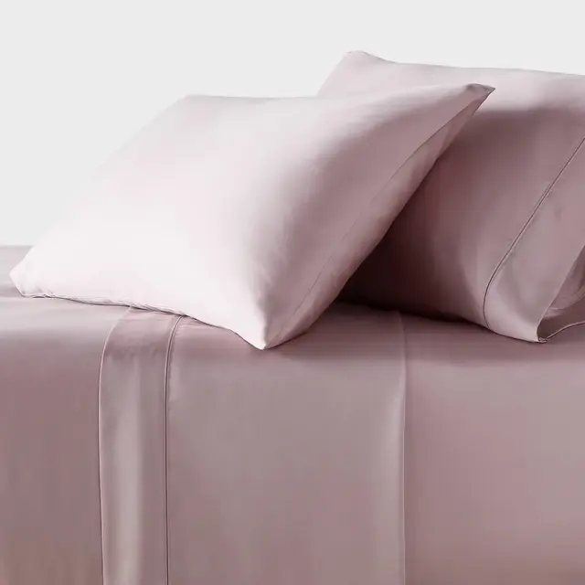 Full 320 Thread Count Cool TENCEL® Lyocell Sheet Set Rose Ash - Threshold™: Satin Weave, 4-Piece Set, OEKO-TEX Certified