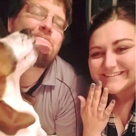 He asked, and of course I said "YES"! Molly was equally excited.