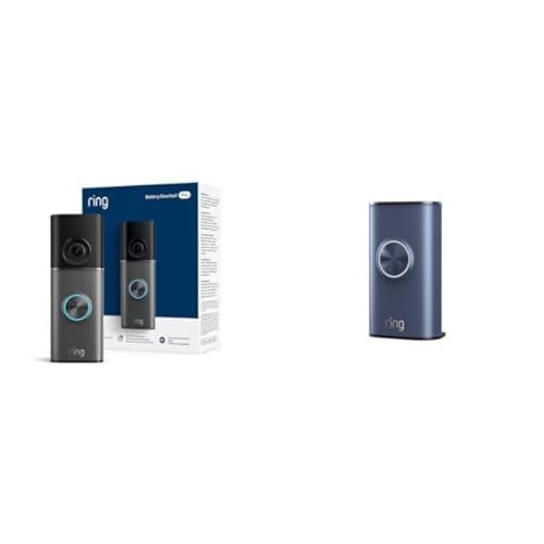 Ring Battery Doorbell Pro (newest model) — Retinal 4K with wide-angle video, up to 10x Enhanced Zoom, and Quick Release Ultra Battery Pack, Polished Night Navy