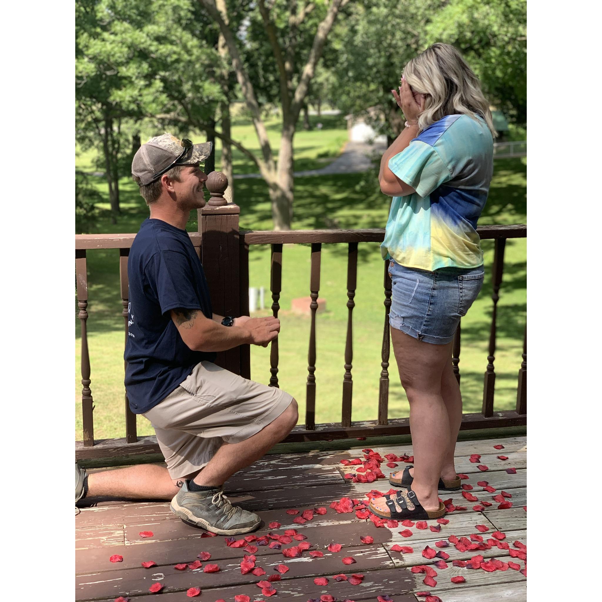 When he got down on one knee, I think I almost blacked out. My heart could have bursted right out of my chest. ❤️