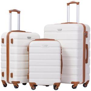 CoolifeLuggageUS: COOLIFE Luggage 3 Piece Set Suitcase Spinner Hardshell Lightweight TSA Lock YD13