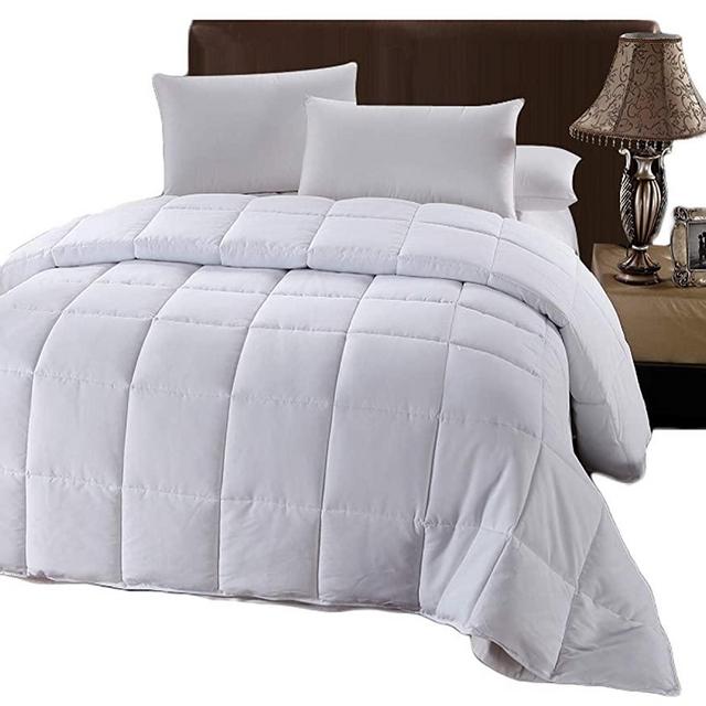 Royal Hotel Oversized Queen Down-Alternative Comforter - Duvet Insert, 100% Down Alternative Fill, Oversized Queen - White