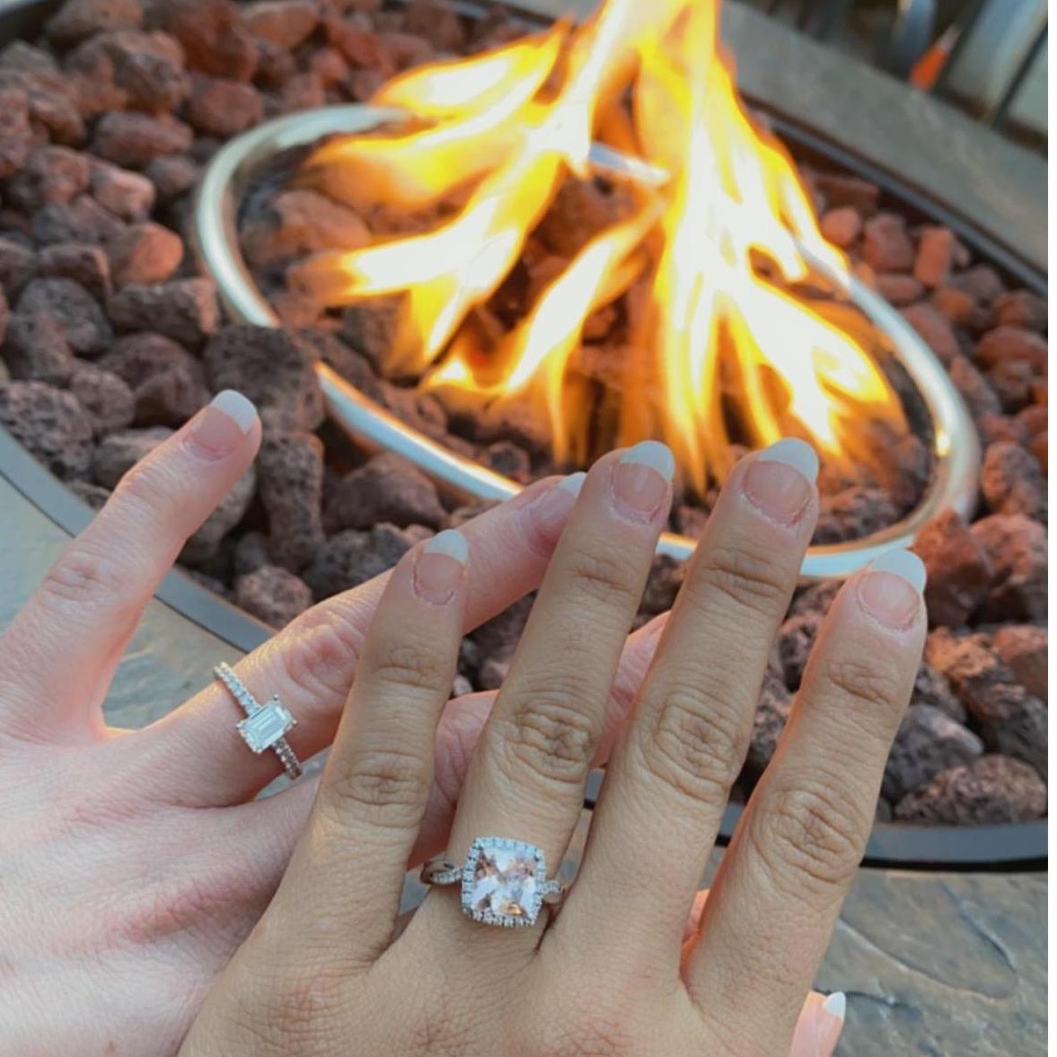 Showing off our beautiful rings // 17 October 2020