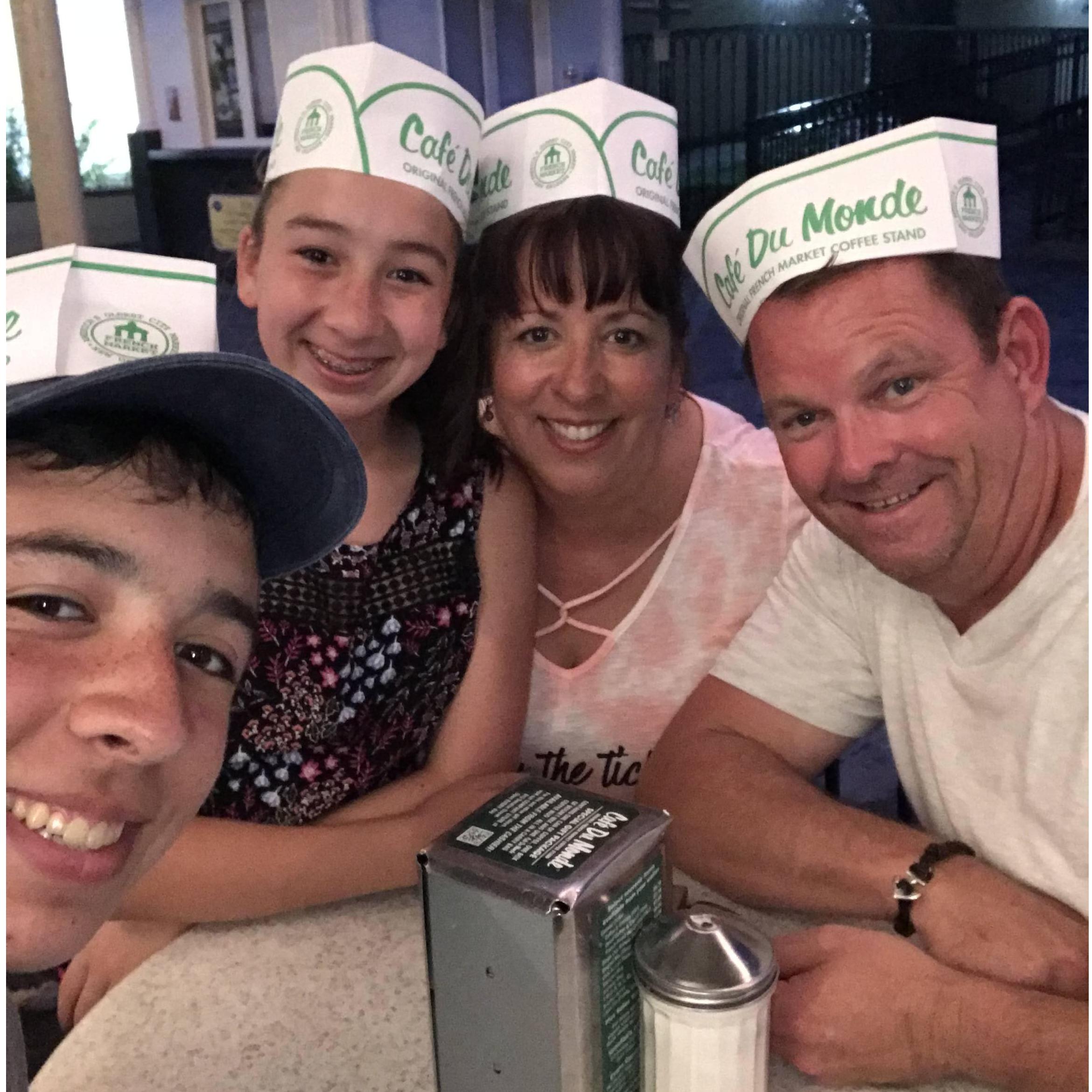 Florida road trip. We stopped at Cafe Du Monde and had so much fun!
