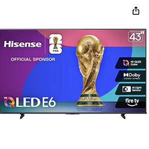 Hisense 43" E6 Cinema Series Hi-QLED 4K UHD Smart Fire TV