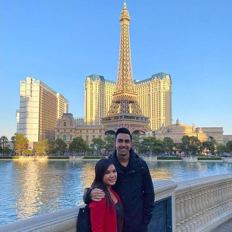 Our trip to Las Vegas where the proposal happened in the Eiffel Tower.