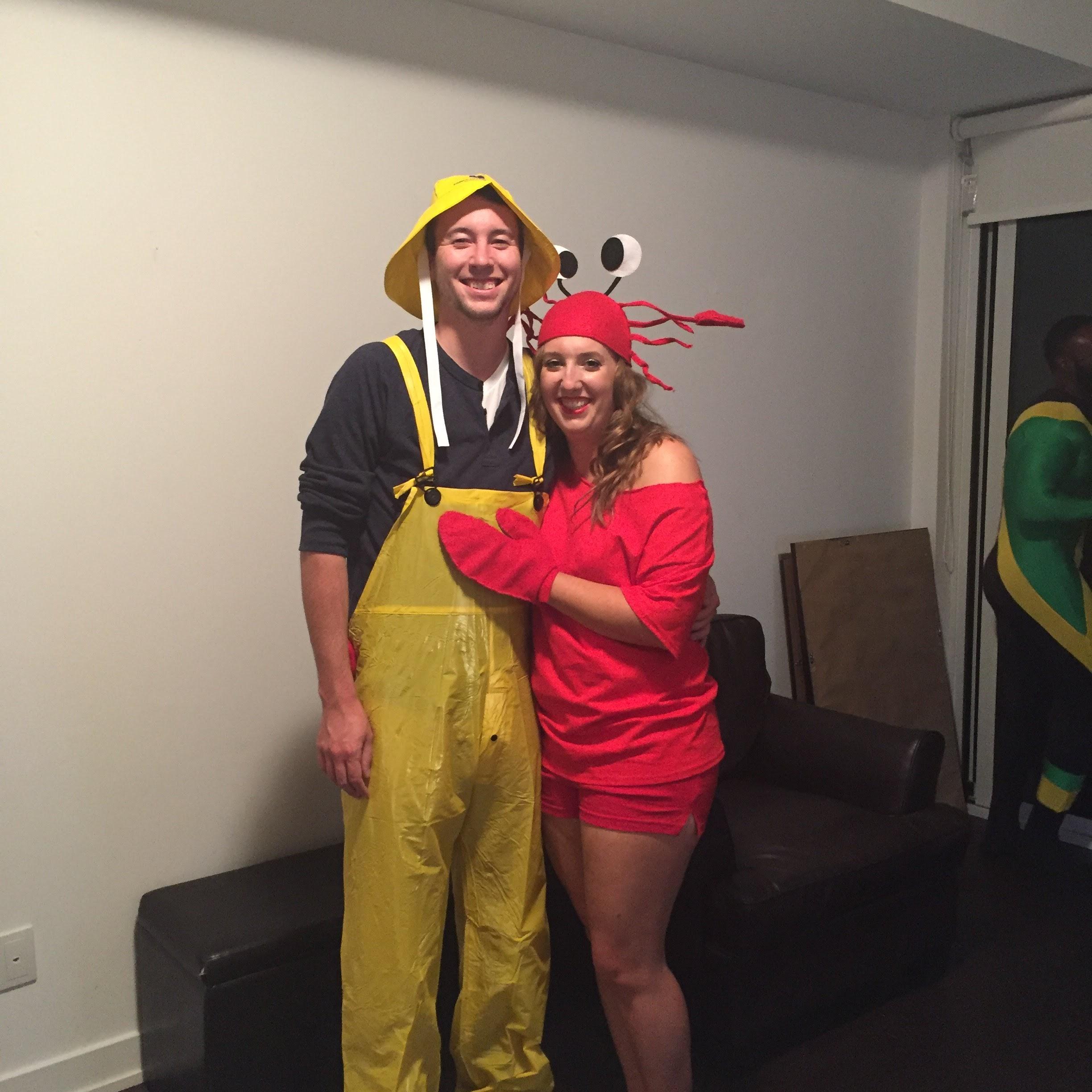 Thankfully, Ryan always agreed to Clare's Halloween costume schemes.  How appropriate that we were a lobster and her fisherman one year!