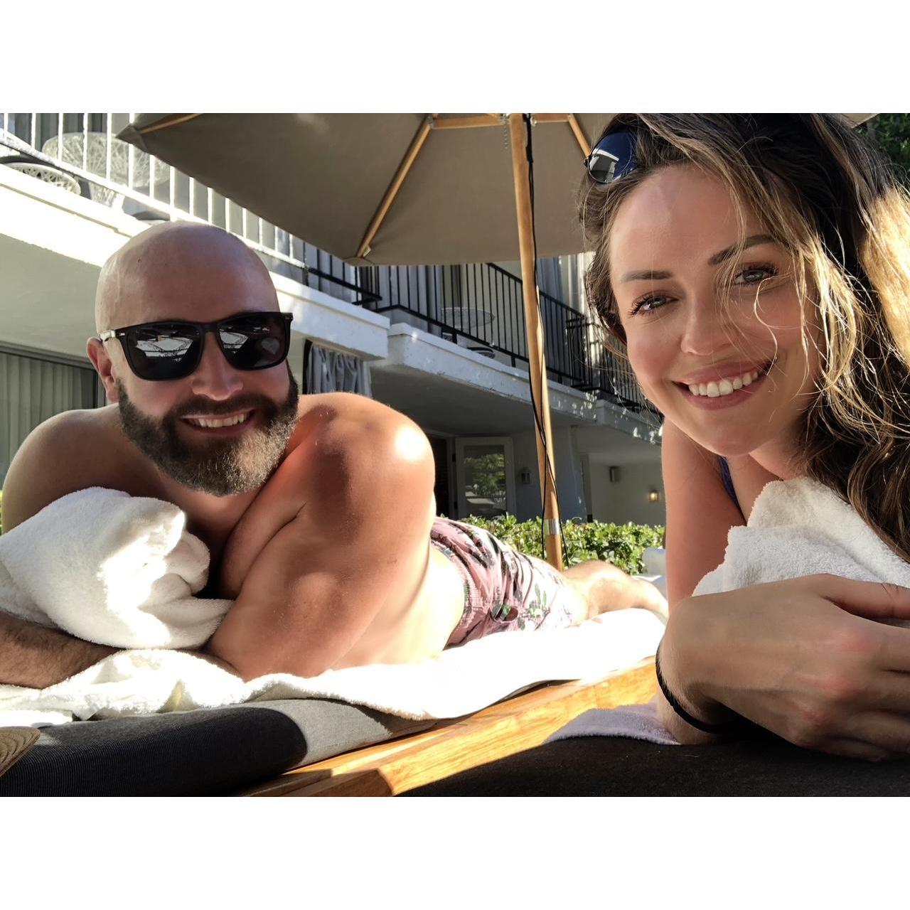 Poolside in Palm Springs