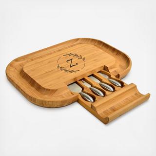 Engraved 5-Piece Charcuterie Board & Tool Set