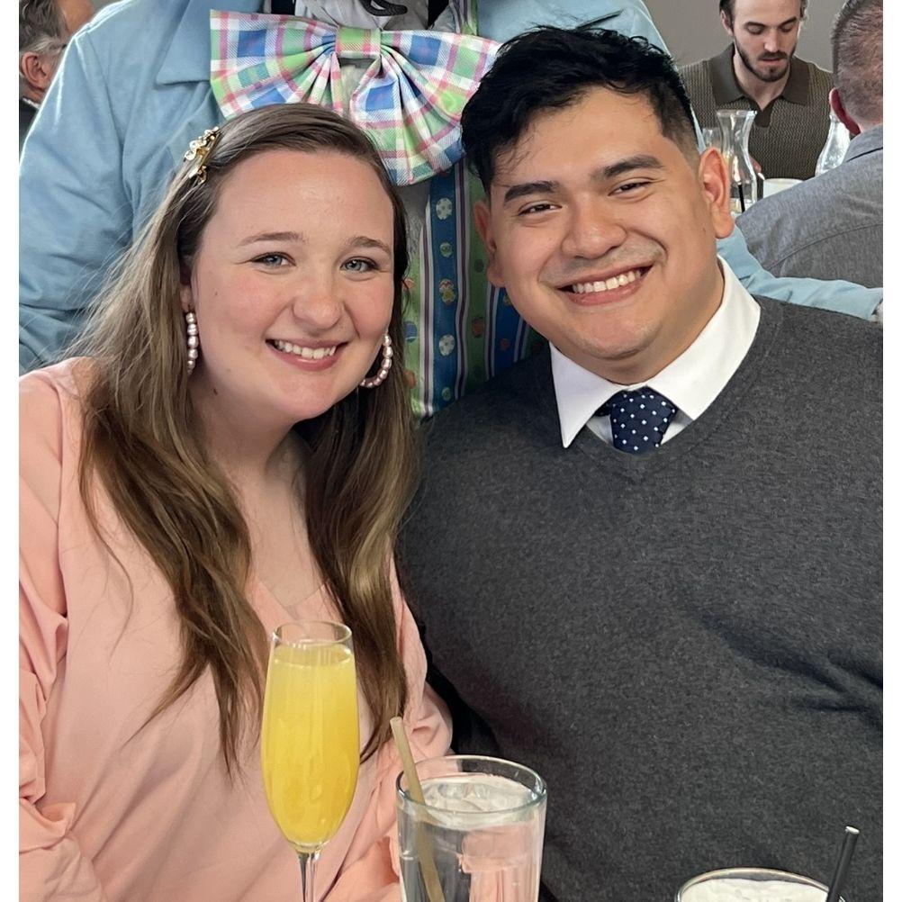 First Easter brunch together and meeting the whole extended family