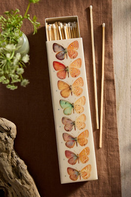Butterfly Enamel Box Long Reach Matches