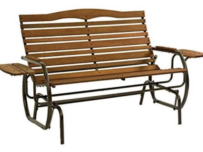 Jack Post CG-12Z Country Garden Double Glider with Trays, Bronze